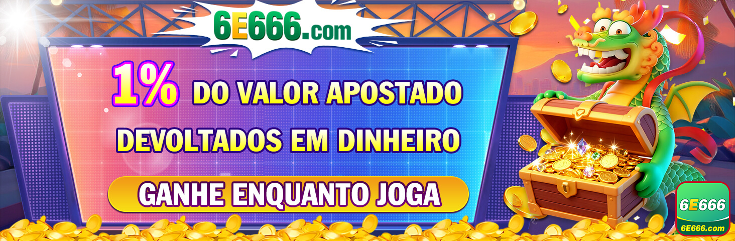 1% DO VALOR APOSTADO DEVOLTADOS EM DINHEIRO GANHE ENQUANTO JOGA